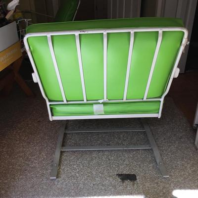 Two Vintage metal garden chairs Patio Porch