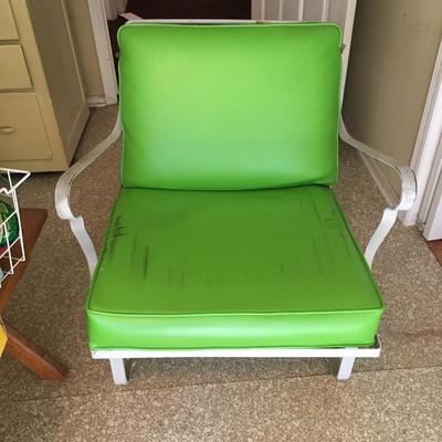 Two Vintage metal garden chairs Patio Porch