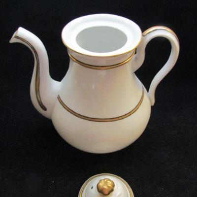 Two Teapots- Roses and White with Gold (#70)