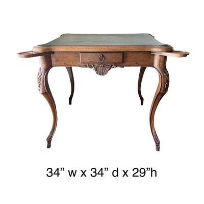Beautiful Card Table with Drink Holders  and 4 Drawers