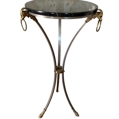 Side Table with Marble Top
