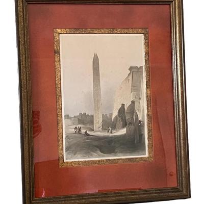 Framed Obelisk Picture