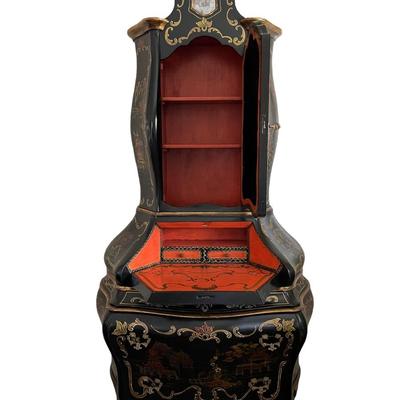 Beautiful Bombay Black and Gold Leaf Secretary