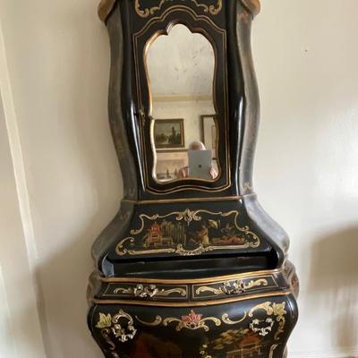 Beautiful Bombay Black and Gold Leaf Secretary