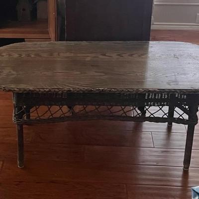 wicker table