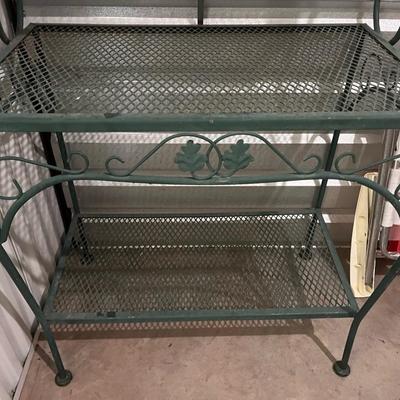 Green Metal Shelf