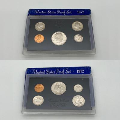 One (1) 1971 & Two (2) 1972 United States Coin Proof Sets