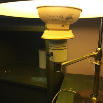 Swivel table Lamp brass and metal, steam punk! MCM
