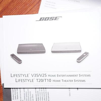 BOSE LIFESTYLE V35/V25 HOME ENTERTAINMENT SYSTEM. WITH STANDS