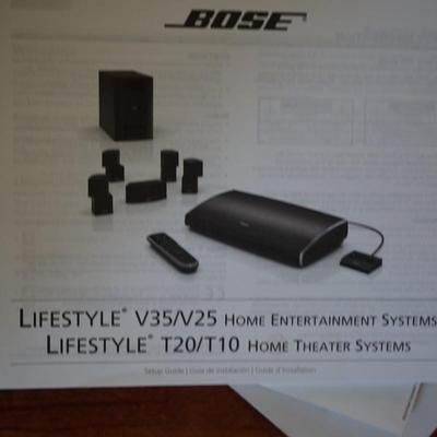 BOSE LIFESTYLE V35/V25 HOME ENTERTAINMENT SYSTEM. WITH STANDS