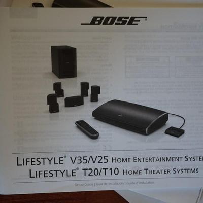 BOSE LIFESTYLE V35/V25 HOME ENTERTAINMENT SYSTEM. WITH STANDS
