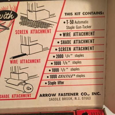 Arrow staple gun tacker set