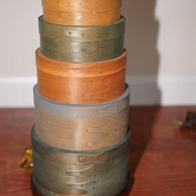 LAMP MADE W/S SHAKER STYLE PANTRY BOXES DOVETAILED