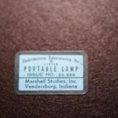 MARSHALL STUDIOS MARTZ MCM POTTERY TABLE LAMP IN BLUE TONES