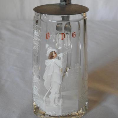 Vintage glass German stein