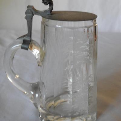 Vintage glass German stein