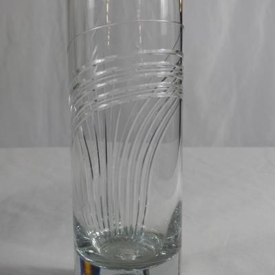 Crystal glass vase