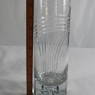 Crystal glass vase