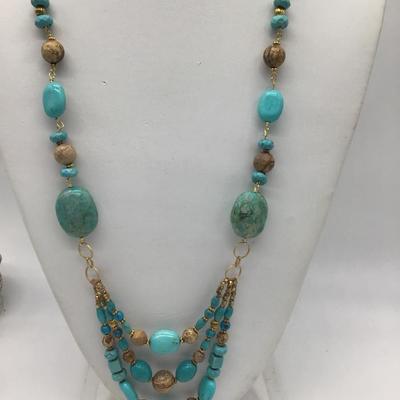 Vintage Necklace Chan Luu Turquoise Mix  Stunning Vintage Necklace  Marked