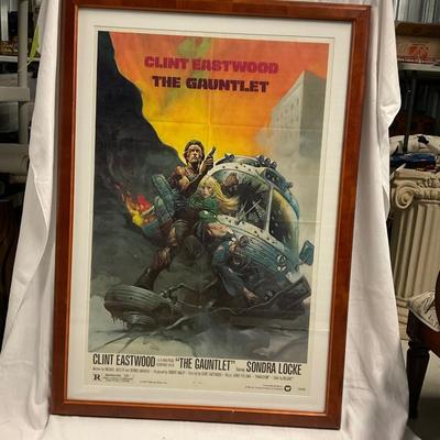 INV #2: "The Gauntlet" Movie Poster, C. 1977, H 40" x W 26"