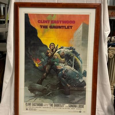INV #2: "The Gauntlet" Movie Poster, C. 1977, H 40" x W 26"
