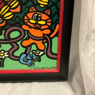 INV #8: Original Marco Pop Art "Moms Garden" serigraph print on canvas