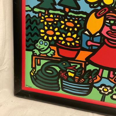INV #8: Original Marco Pop Art "Moms Garden" serigraph print on canvas