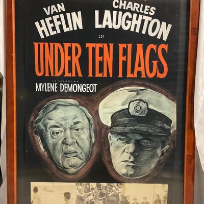INV #12: "Under Ten Flags" Artwork and Photos, H 44" x W 28.5"