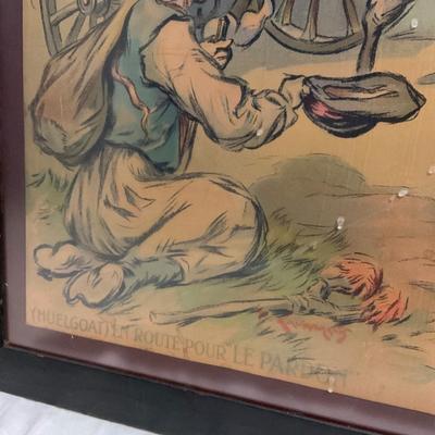INV #15: Paul Kauffman (French, 1849-1940) "La Bretagne Pittoresque" travel poster, H 41" x W 29"