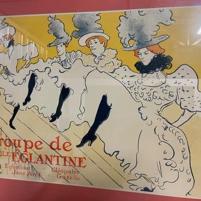 INV #92: Troupe de Mile Eglantine French poster, H 18" x W 23"