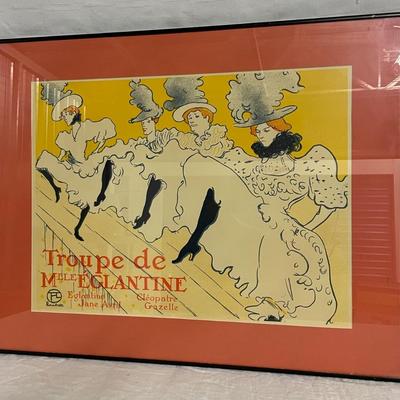 INV #92: Troupe de Mile Eglantine French poster, H 18" x W 23"