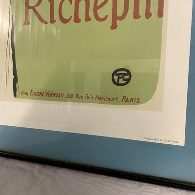 INV #98: Theatre Antoine "La Gitane de Richepin" art deco poster, H 28" x W 20"