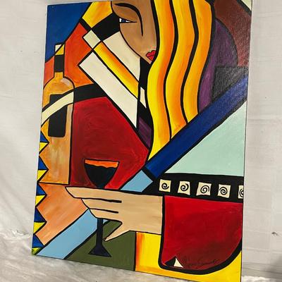 INV #184: Gino Savarino original "Easy Does It", H 28" x W 22"