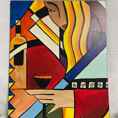 INV #184: Gino Savarino original "Easy Does It", H 28" x W 22"