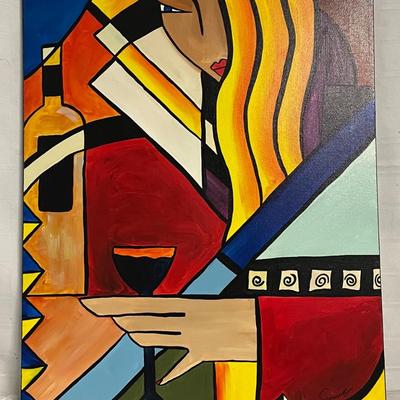 INV #184: Gino Savarino original "Easy Does It", H 28" x W 22"
