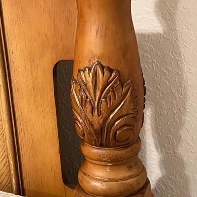 Light Wood Queen Poster Bed (BB -JM)