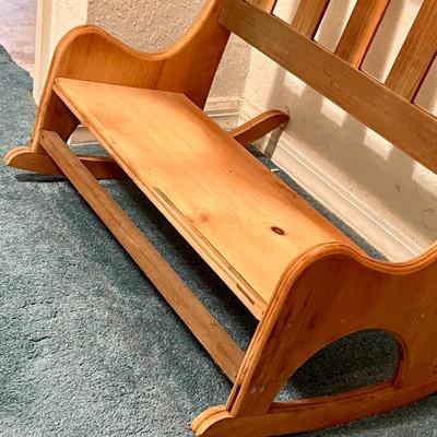 Miniature Wood Rocker. (BB-JM)