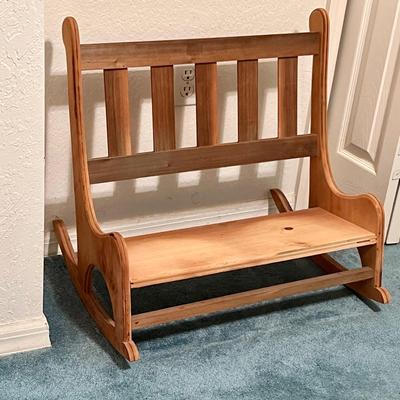 Miniature Wood Rocker. (BB-JM)