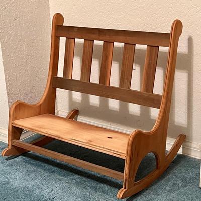 Miniature Wood Rocker. (BB-JM)