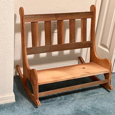 Miniature Wood Rocker. (BB-JM)
