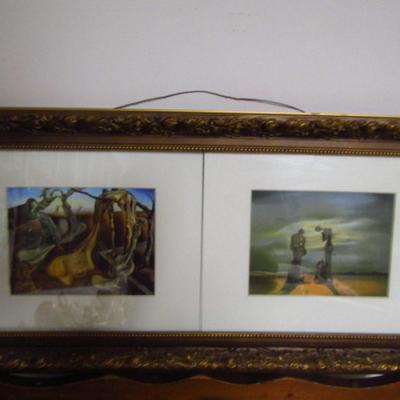 Two Salvador Dali Prints in One Frame