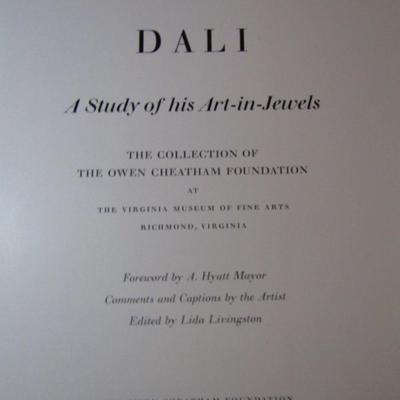 Dali A Study of His Art-In-Jewels (Hardcover)- 1977 Edition