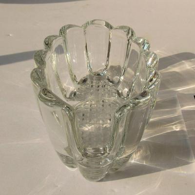 Vintage Pressed Glass Spoon Holder