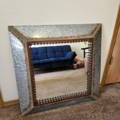 Large Rustic Mirror