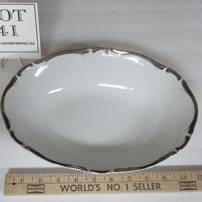 Vintage Starlight Pattern Fine China Serving Bowl, Made in Japan