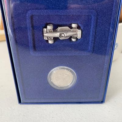 Hallmark Indiana Quarter & pewter Indy car set