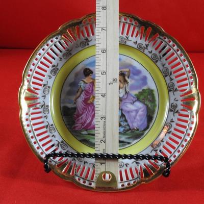 Beautiful portrait plate made in occupied japan