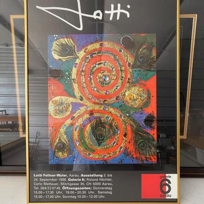 Lotti Feliner-Wyler framed Gallery 6 poster