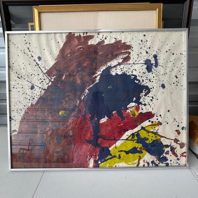 Surrealism abstract art / framed