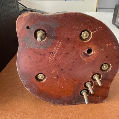 Hand crank reducer / Steampunk / brass